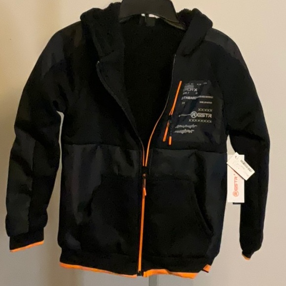 G-Star Kids Hoodie with Black and Orange Accents - Picture 1 of 7